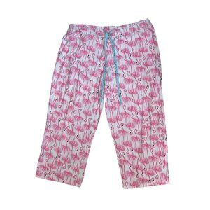 Hue XL Flamingo Print Pajama Pants Womens Lounge Sleepwear 1885
